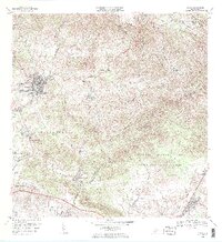 1972 Map of Coamo, 1984 Print