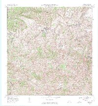 1972 Map of Corozal, 1974 Print