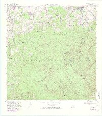 1967 Map of El Yunque, 1982 Print