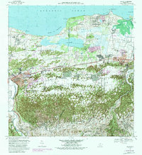 Download a high-resolution, GPS-compatible USGS topo map for Manati, PR (1988 edition)