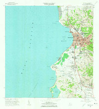 1964 Map of Mayagüez, PR, 1966 Print