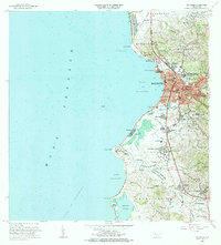 1964 Map of Mayagüez, PR, 1985 Print
