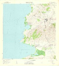 1957 Map of Puerto Real, 1959 Print