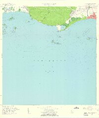 1958 Map of Punta Chucara, 1961 Print