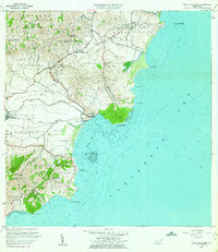 1960 Map of Punta Guayanes, 1962 Print