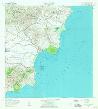 1960 Map of Punta Guayanes, 1970 Print
