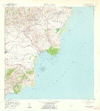 1960 Map of Punta Guayanes, 1962 Print