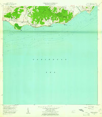 preview thumbnail of historical topo map of Maunabo County, PR in 1960