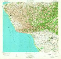 1955 Map of Rincon, 1958 Print