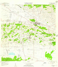 1957 Map of San German, 1959 Print
