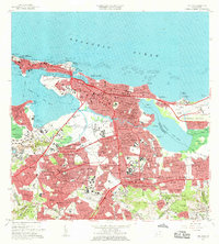 1963 Map of San Juan, PR, 1965 Print