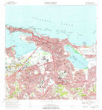 1969 Map of San Juan, PR, 1972 Print