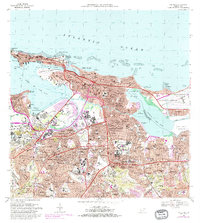1969 Map of San Juan, PR, 1982 Print