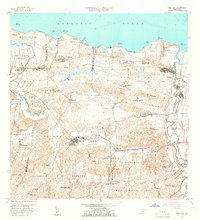1958 Map of Vega Alta, 1966 Print