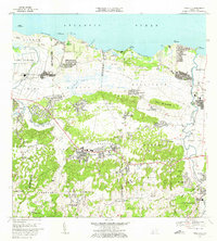 1969 Map of Vega Alta, 1973 Print