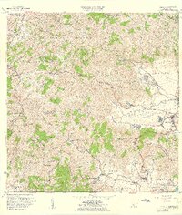 1960 Map of Yabucoa, 1961 Print