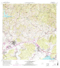 Download a high-resolution, GPS-compatible USGS topo map for Yauco, PR (1982 edition)