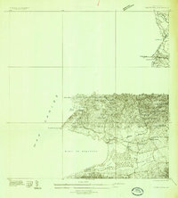 1935 Map of Puerto Rico, United States