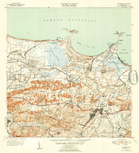 1947 Map of Bayamon, 1952 Print