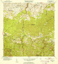 preview thumbnail of historical topo map of Hatillo County, PR in 1952