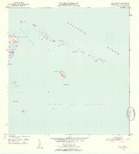 1952 Map of Cayo Icacos, 1953 Print