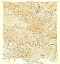 preview thumbnail of historical topo map of San Sebastián County, PR in 1942