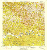 1942 Map of Central La Plata, 1952 Print