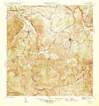 preview thumbnail of historical topo map of San Sebastián County, PR in 1946