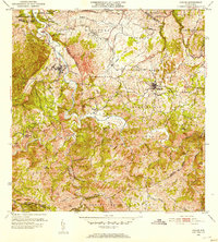 preview thumbnail of historical topo map of San Sebastián County, PR in 1953