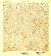 preview thumbnail of historical topo map of Río Grande County, PR in 1945