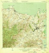 preview thumbnail of historical topo map of Fajardo, PR in 1946