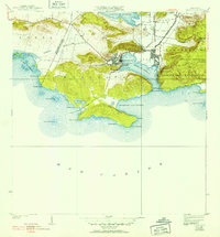 1938 Map of Lajas County, PR, 1952 Print