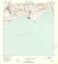 1952 Map of Guayama, 1953 Print
