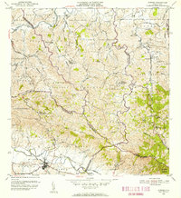preview thumbnail of historical topo map of Gurabo, PR in 1955