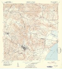 1952 Map of Humacao, 1953 Print