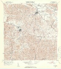 1952 Map of Juncos, 1953 Print