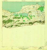 preview thumbnail of historical topo map of Manatí County, PR in 1942