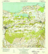 Download a high-resolution, GPS-compatible USGS topo map for Manati, PR (1954 edition)