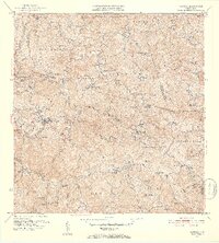 1952 Map of Maricao, 1953 Print