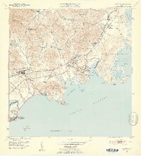 1952 Map of Naguabo, 1953 Print