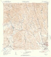 1952 Map of Penuelas, 1953 Print