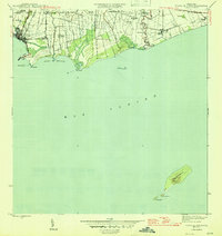 preview thumbnail of historical topo map of Ponce County, PR in 1945