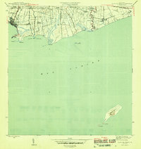 Download a high-resolution, GPS-compatible USGS topo map for Playa De Ponce, PR (1945 edition)