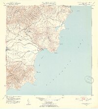 1952 Map of Punta Guayanes, 1953 Print