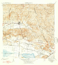1941 Map of San Germán County, PR, 1952 Print