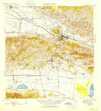 1941 Map of San German, 1952 Print