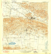 1941 Map of San German, 1949 Print