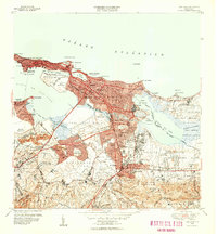 1949 Map of Guaynabo, PR, 1952 Print
