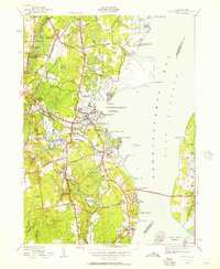 preview thumbnail of historical topo map of Washington County, RI in 1942