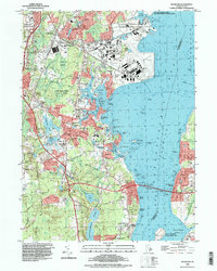 preview thumbnail of historical topo map of Washington County, RI in 1995